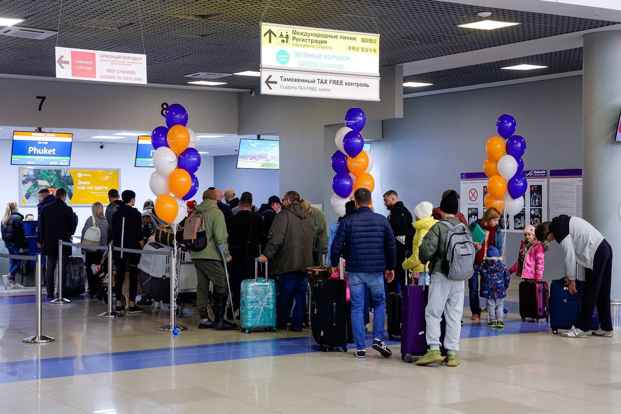 В Международном аэропорту Владивосток состоялось торжественное  открытие новых рейсов в Таиланд